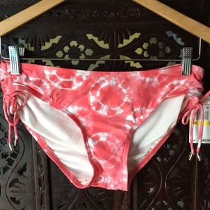 NEW Michael Kors coral reef tie die bikini bottom